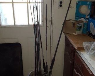 Fishing poles equipment $3 each