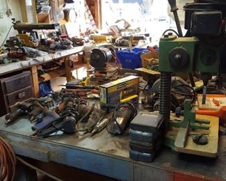 Large selection of power tools