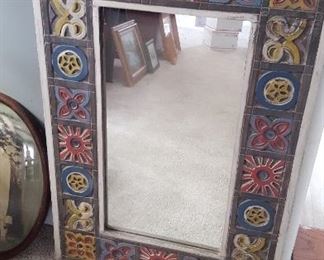 Funky tile mirror