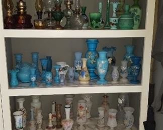 Mini Oil Lamps, Fenton Glass