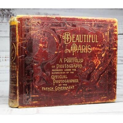 Antique Book Beautiful Paris A Portfolio of Photographs