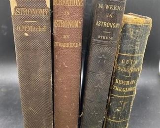 Lot 2 of Antique Early to Late Astronomy Star Map Course Books