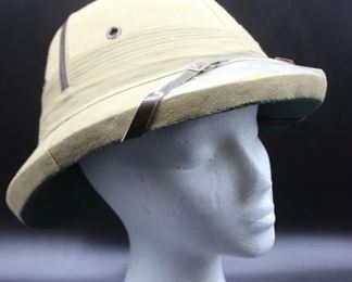 Vintage Jungle Safari Toyo Pith Helmet Hat Made in India