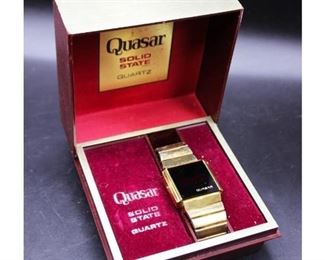 Vintage Retro Quasar Solid State Digital Watch