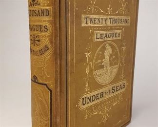 Twenty Thousand Leagues Under the Seas Jules Verne Authors Edition Porter and Coates. Numerous illustrations. No copyright date circa late 1800s. Approximately 8-¼" by 6-⅛"