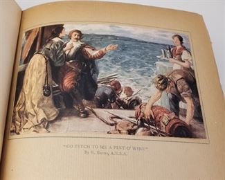 1912 The Songs and Poems of Robert Burns published by Roy Phillips with 46 color illustrations.  Approximately 9-¼" by 7-½"