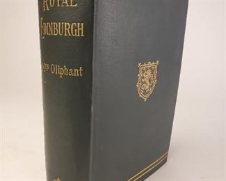 1890 Royal Edinburgh Her Saints, Kings, Prophets, and Poets Mrs Oliphant published by Macmillan. Illustrated edition.  Approximately 7-⅝" by 5-½"