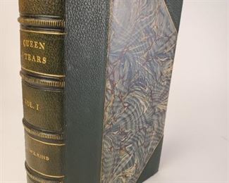 1904 A Queen of Tears Caroline Matilda by W H Wilkins published by Longmans Green and Company. Volume 1 only of a 2 volume set. Illustrated with fine binding. Approximately 8-¾" by 6-⅛"