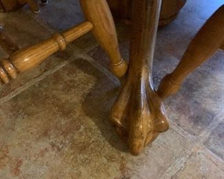 carved claw feet