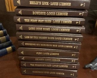 leather bound Louis L'Amour books