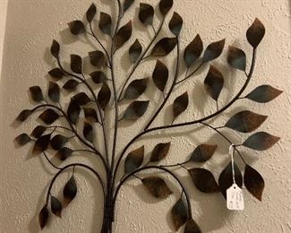 metal tree wall art