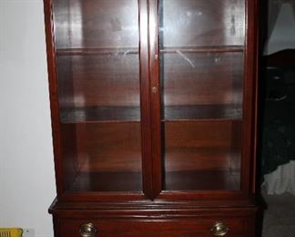 1940's mahogany china cabinet