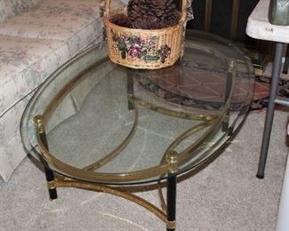 glass-top coffee table