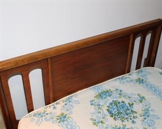 one of a pair of Bassett MCM twin beds