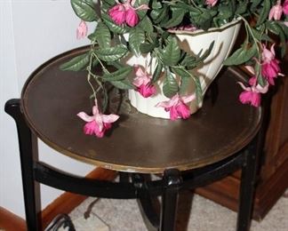 brass tray table