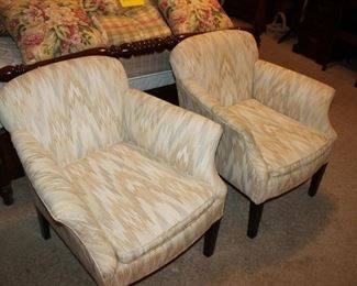 pair of bedroom chairs