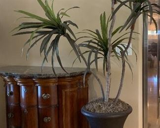 Pulaski Edwardian Demilune Chest x 2 , Silk Palm