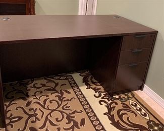 Combined Source Office Furniture x 2: Desks, Hutch