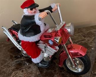 Motorcycle Santa