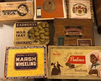 Vintage tins and boxes