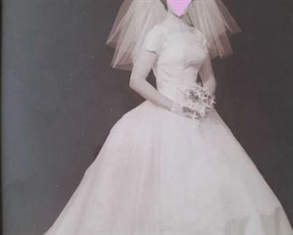 1967 Wedding Gown and Veil