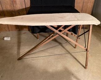 Antique Wood Ironing Table