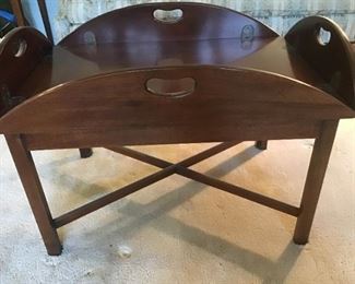 Butlers Tray Solid Wood Hinged Coffee Table