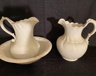 Wash Bowl and Water Pitchers