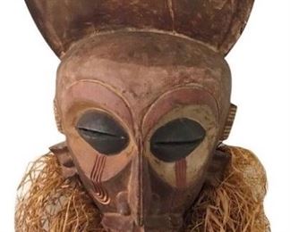African mask; non-ceremonial