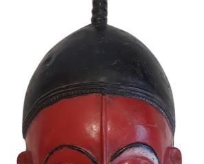 Guro peoples mask, representing Gu; non-ceremonial; 18.5”