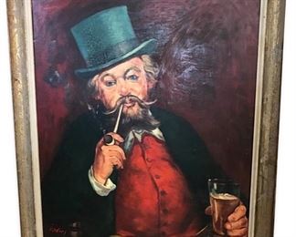 Gentleman with Pipe
Marcel J. Iodice (1914 - 1995)
Active in Maine
Oil on canvas