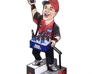 He's back! Another cardboard Bud stadium advertising character in excellent condition.