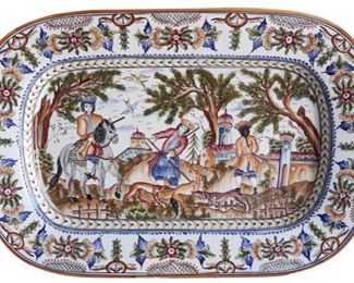 Portuguese platter; 15.5 x 22.5 inches