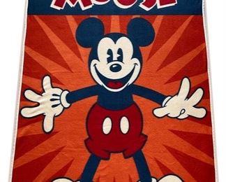 Polyester Mickey blanket from Disney Parks; 5’ x 3’5"
