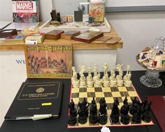 One of several chess sets available