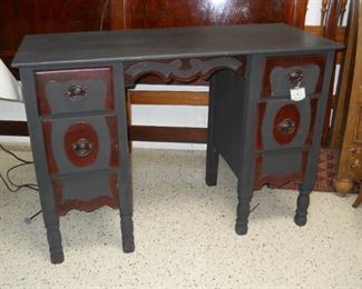 Vintage Gray Painted Vanity