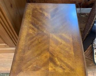 Solid wood narrow side table