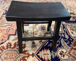 4 Black Wooden Stools