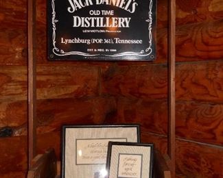 Large Wooden Jack Daniels Display Shelves