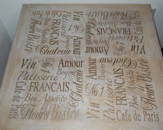 Iron & Wood Square End Table