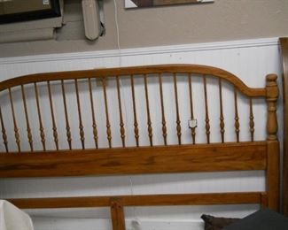 Queen or King Solid Oak Headboard Only