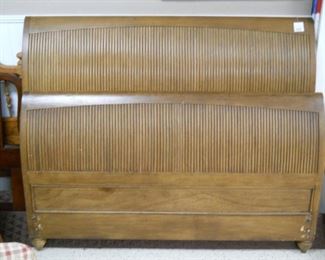 Vintage Wooden Sleigh Bed