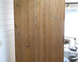 Pine Display Shelf with Bottom Drawer