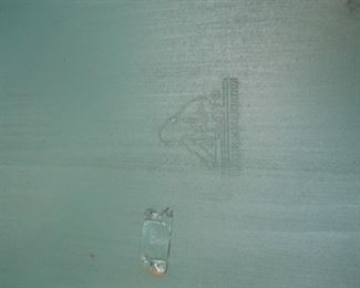 3 Painted Blue Nesting Tables