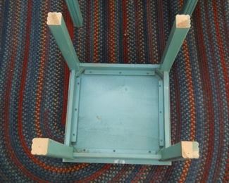 3 Painted Blue Nesting Tables