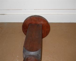 Tall Wooden Turned Pedestal