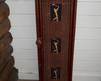 Iron & Wicker Golf Club Cabinet