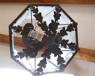 Metal & Glass Candle Chandelier