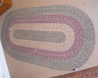 Wool Green Braided Runner