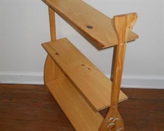 Wooden Painted Scene Paddle Shelf